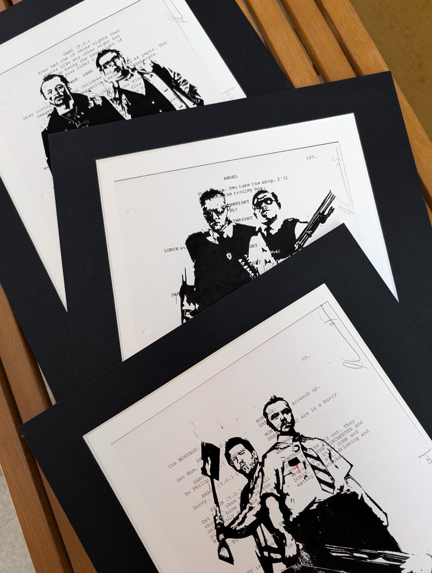 'Cornetto Trilogy' Lino Print - All 3 Available