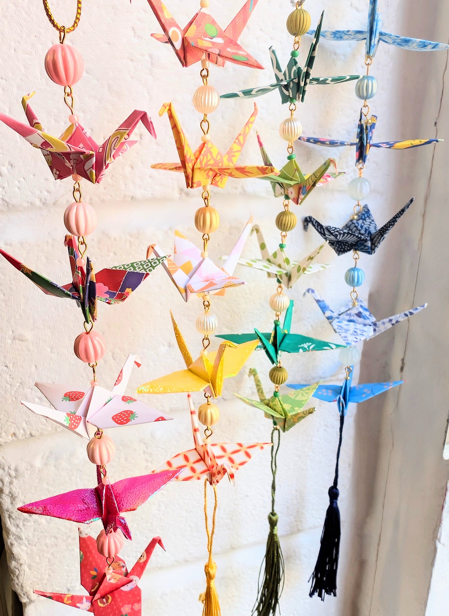Hanging Origami Cranes