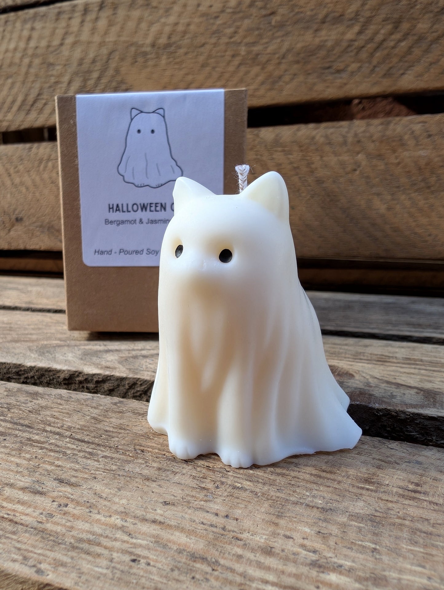 Ghost Cat Candle