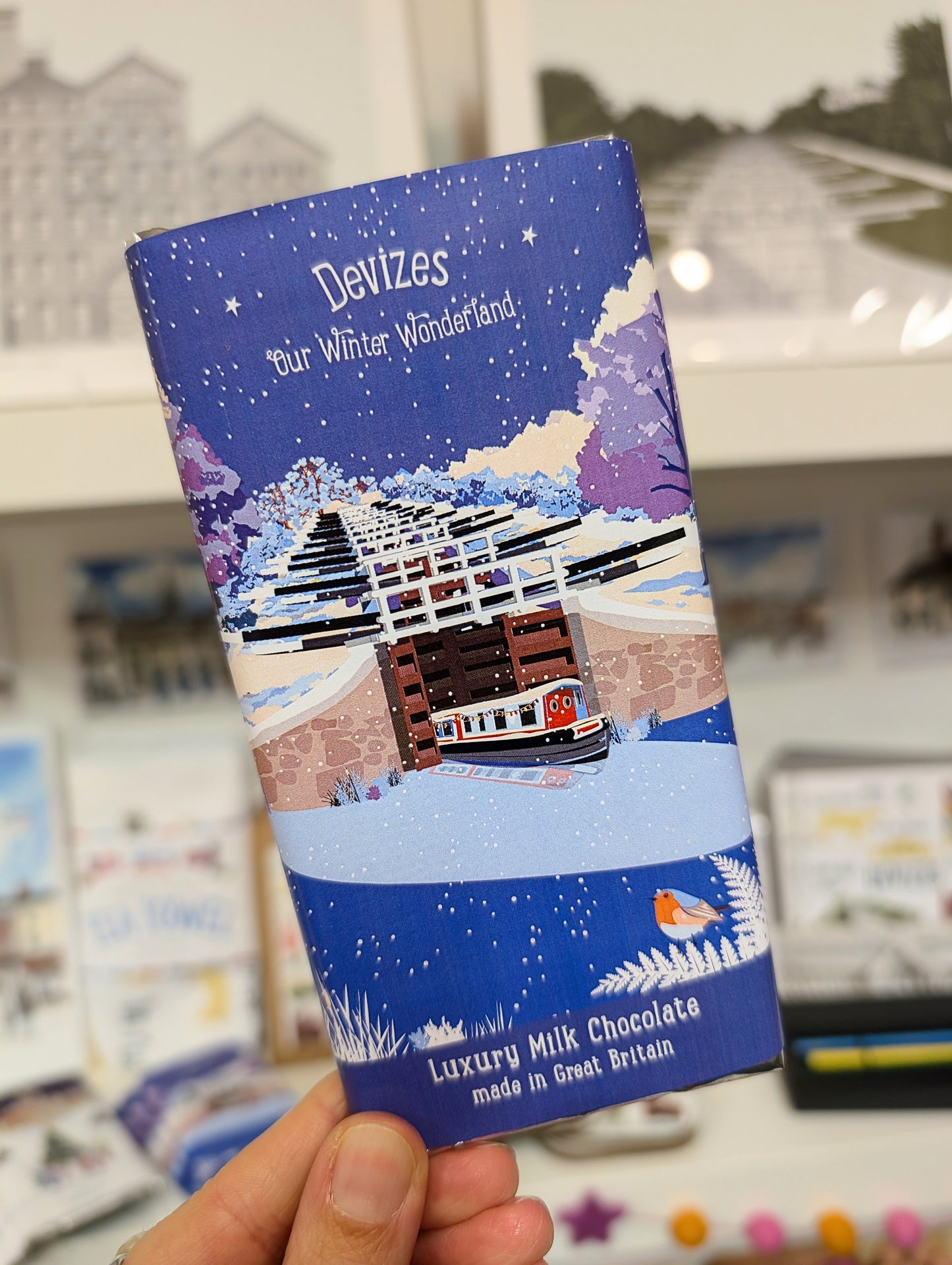 Devizes Christmas Chocolate Bar - Two Styles To Choose From