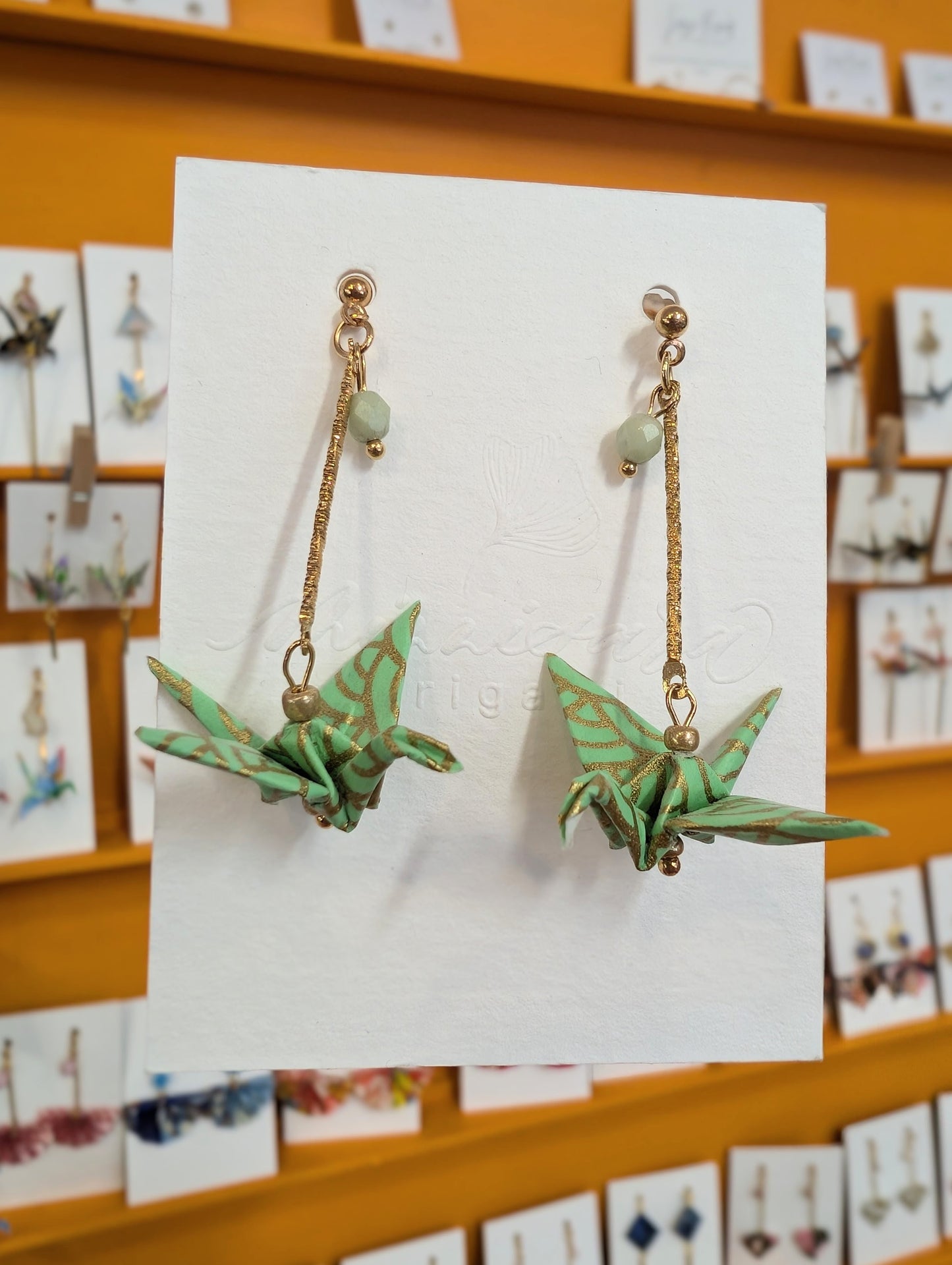 Handmade Origami Crane Earrings - Multiple styles To Choose From