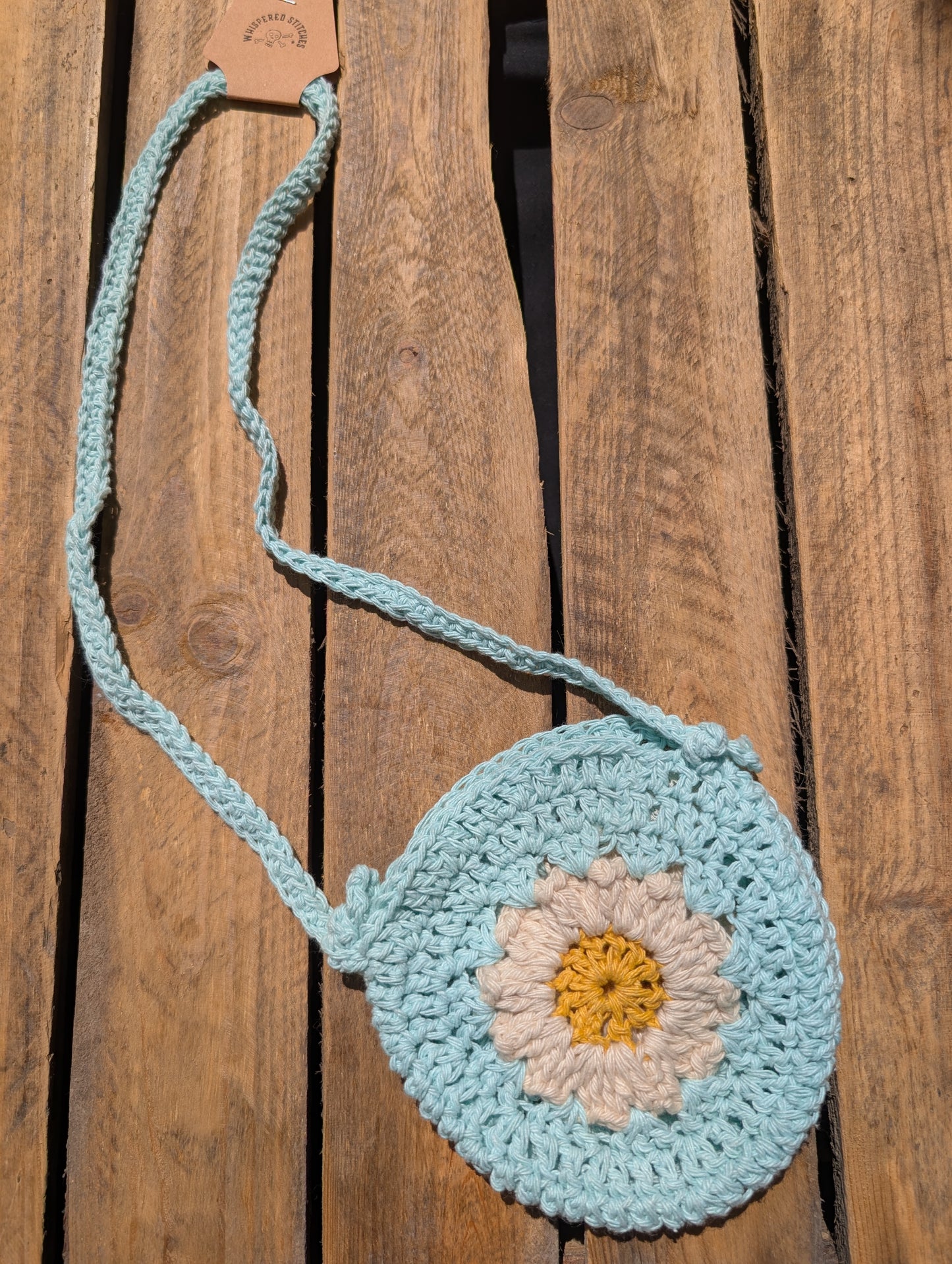 Children's Mini Crochet Sunflower Bag - 7 available colours
