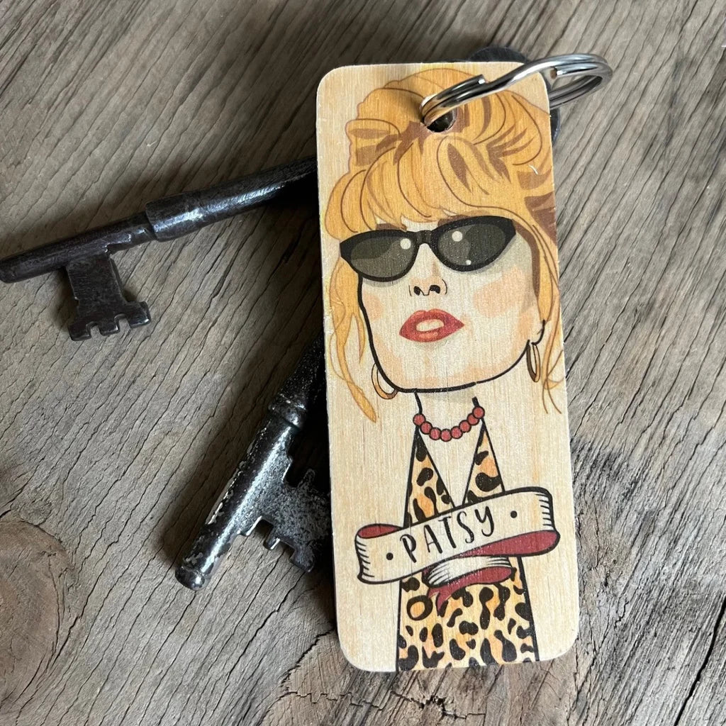 Patsy Wooden Keyring
