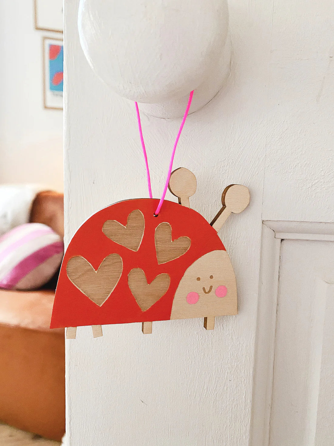 Lovebug Wooden Keepsake Decoration