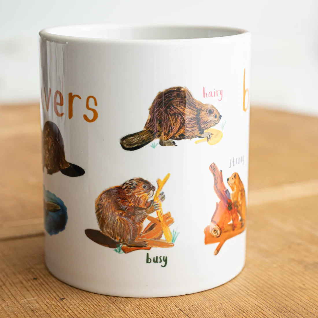 Beavers Ceramic Bird Mug