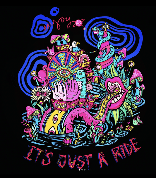 It Is Just A Ride A5 Print - Black Edition