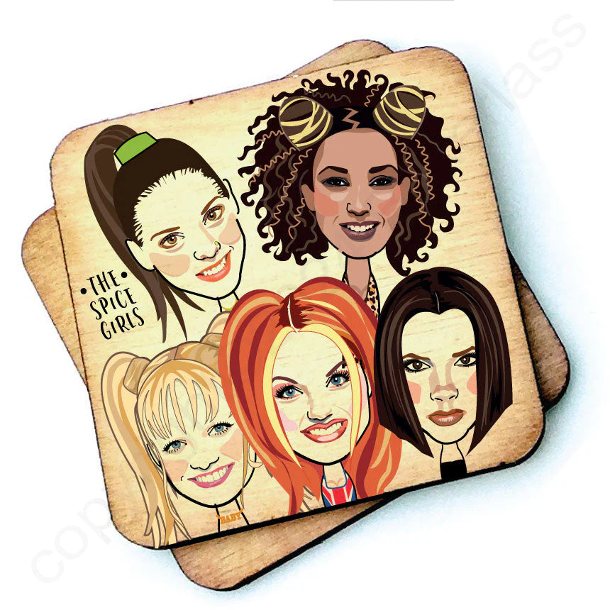 Spice Girls Wooden Coaster