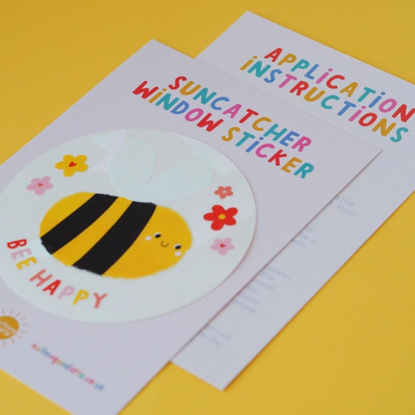 Bee Happy Suncatcher Window Sticker