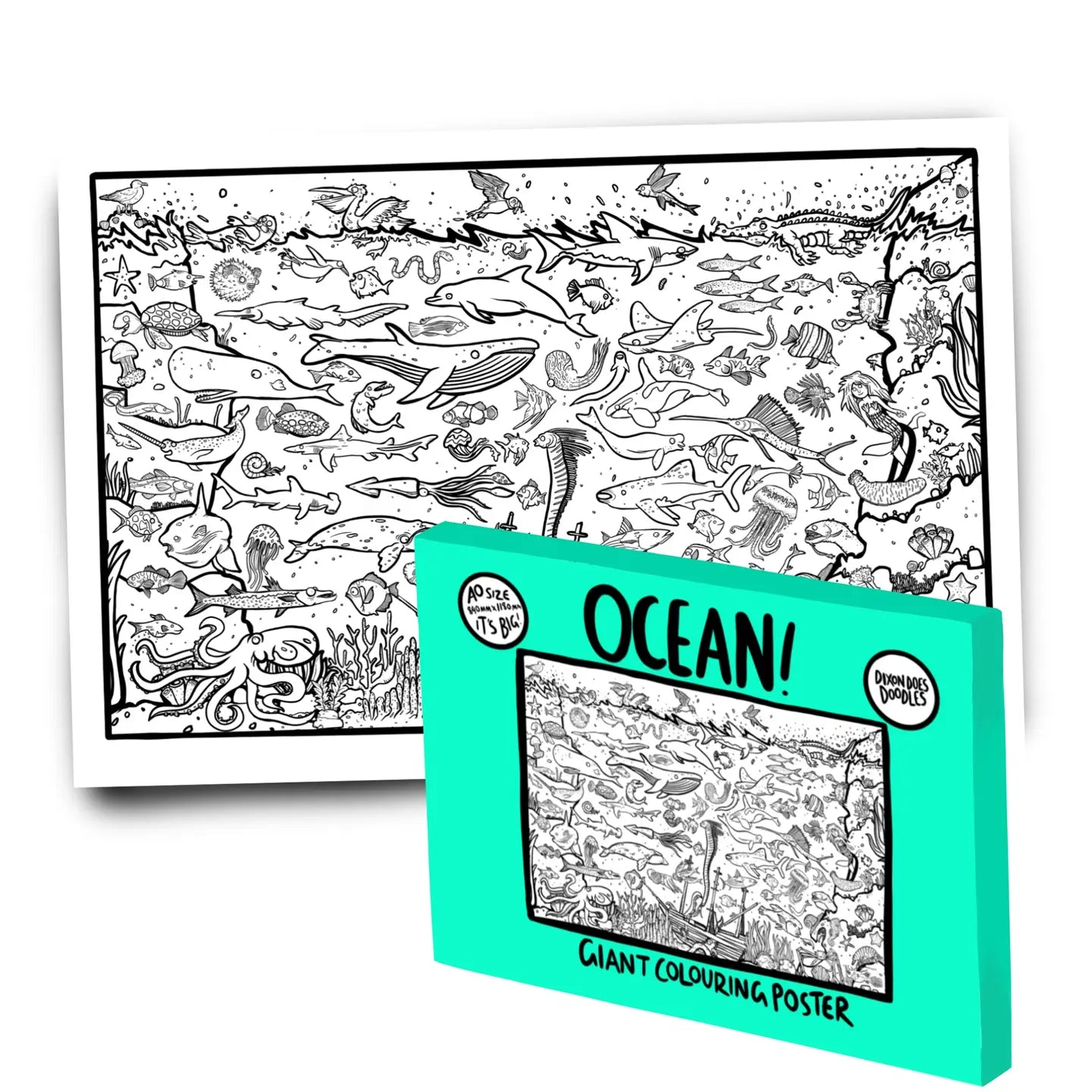 Ocean! Giant Colouring Poster