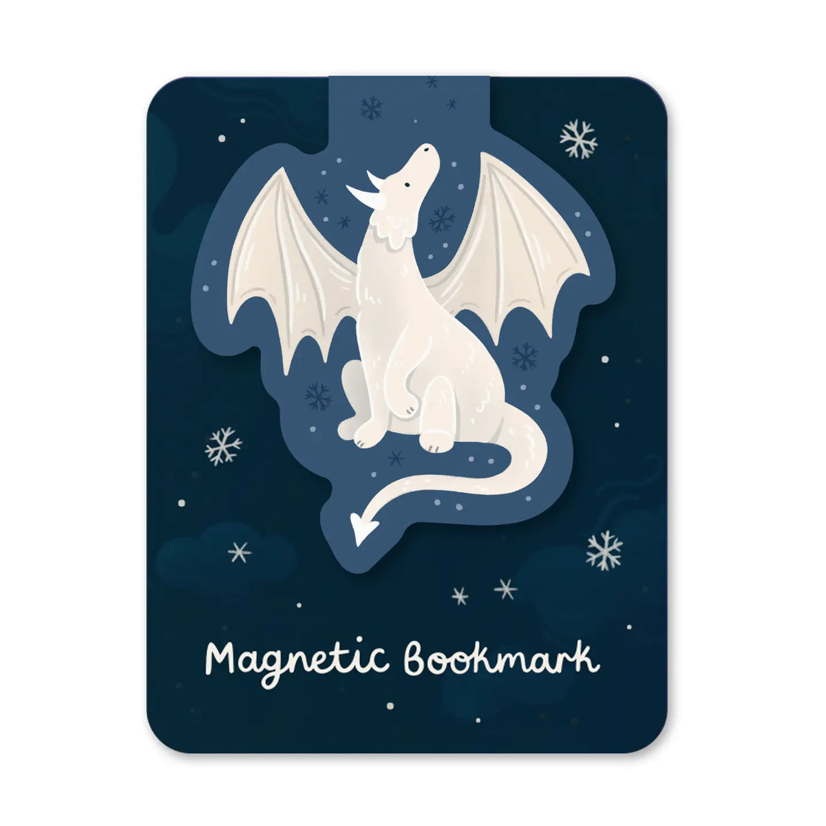 Snow Dragon Magnetic Bookmark