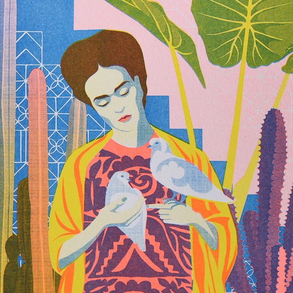 Frida A4 Risograph Art Print