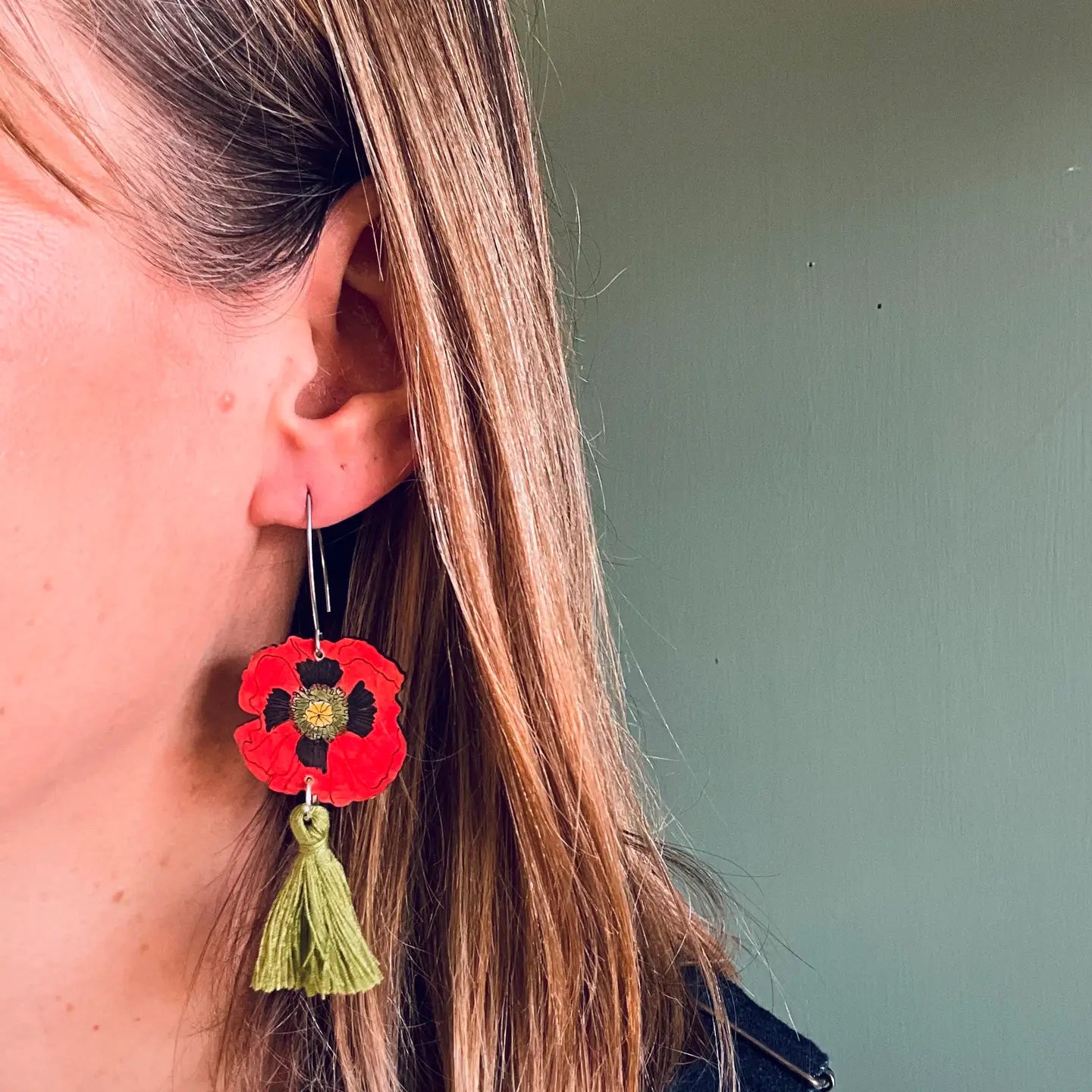 Poppy Tassel Earrings