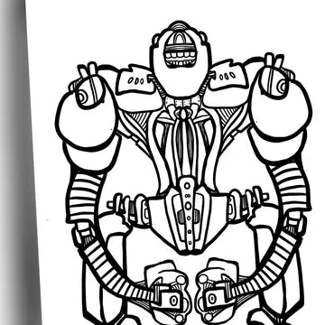 Robots! Colouring Book