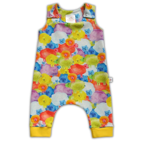 Watercolour Sheep Organic Romper