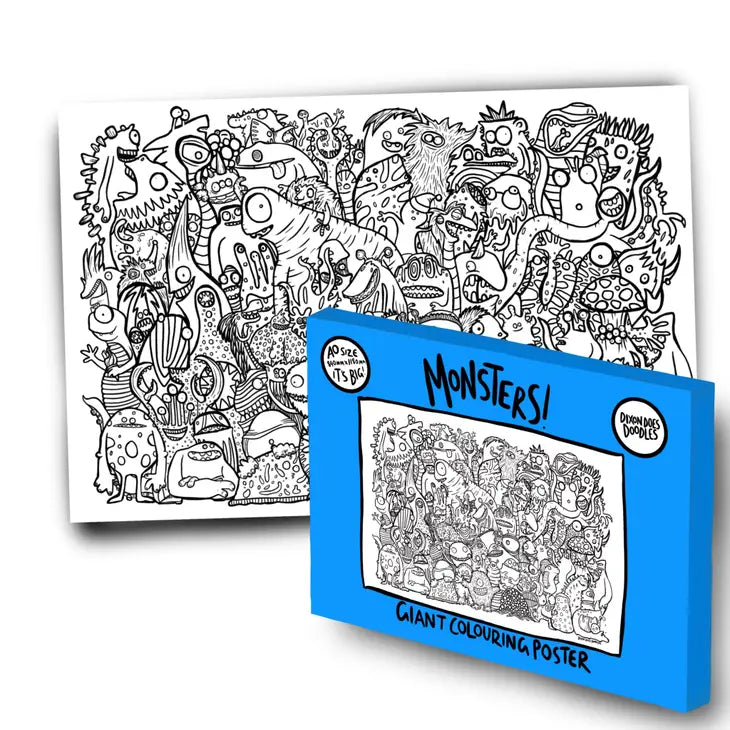 Monsters! Giant Colouring Poster