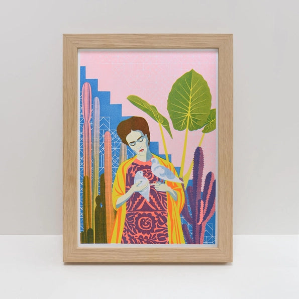 Frida A4 Risograph Art Print