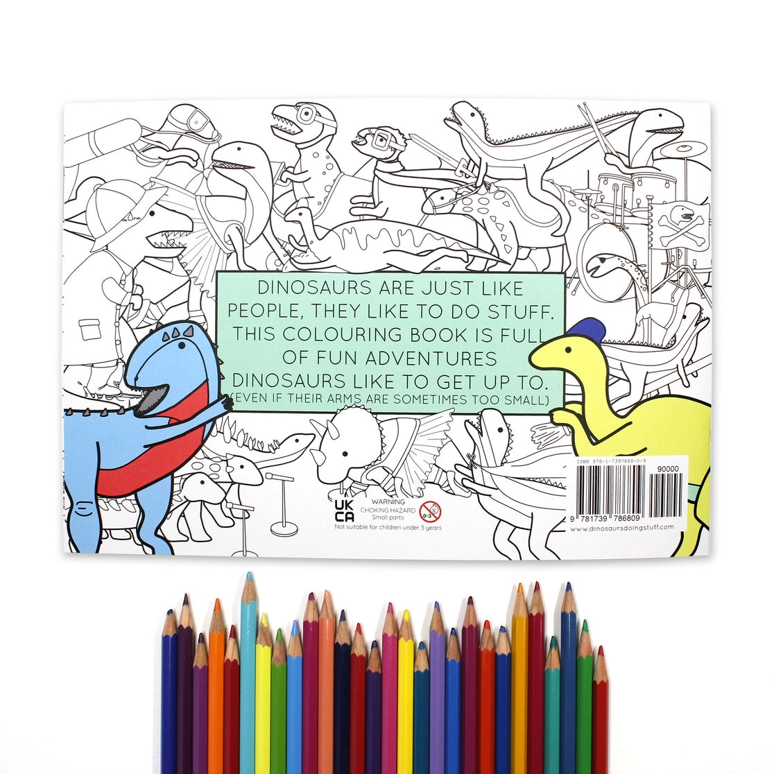 Dinosaurs Doing Stuff Colouring Book