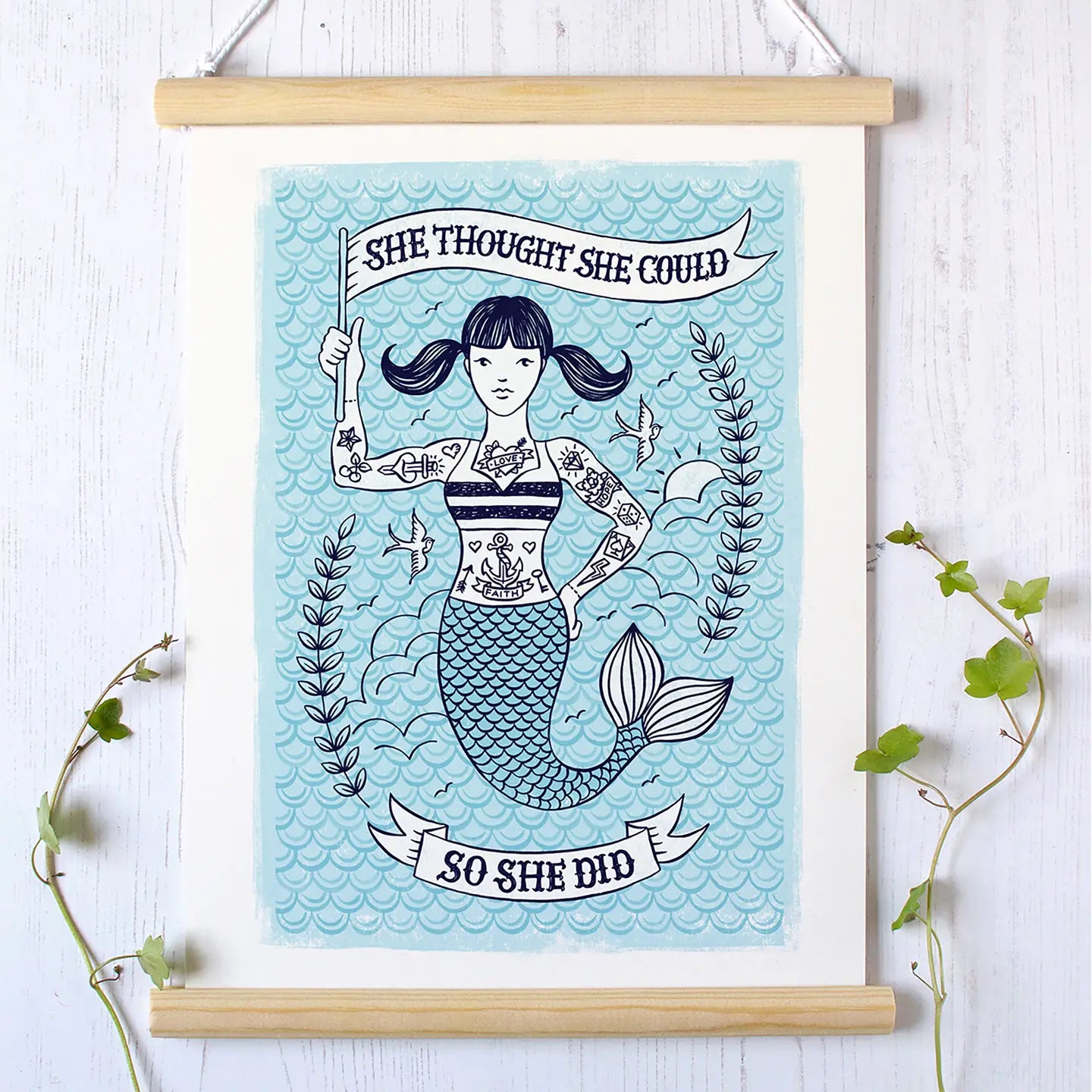 'Mermaid Who Did' Print