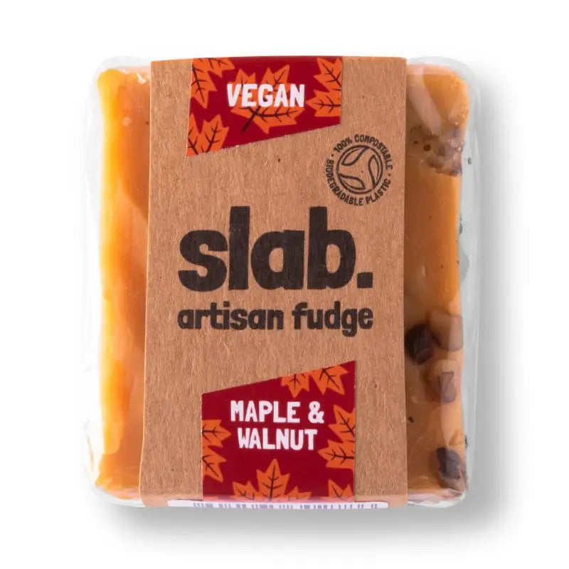 Maple And Walnut Vegan Fudge Slab