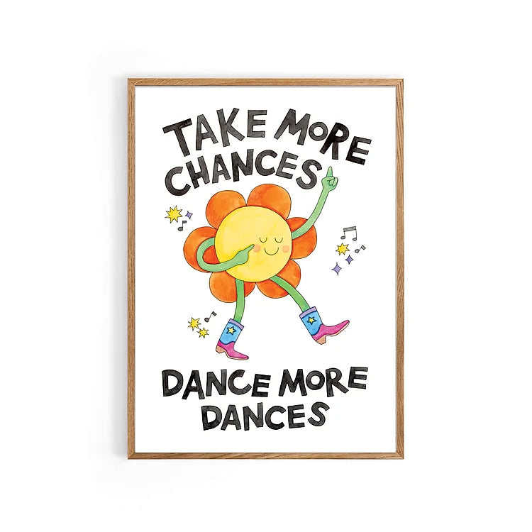 Dance More Dances A4 Print