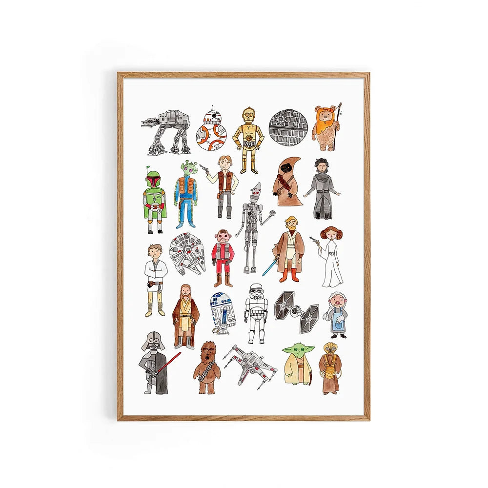 Star Wars A4 Art Print