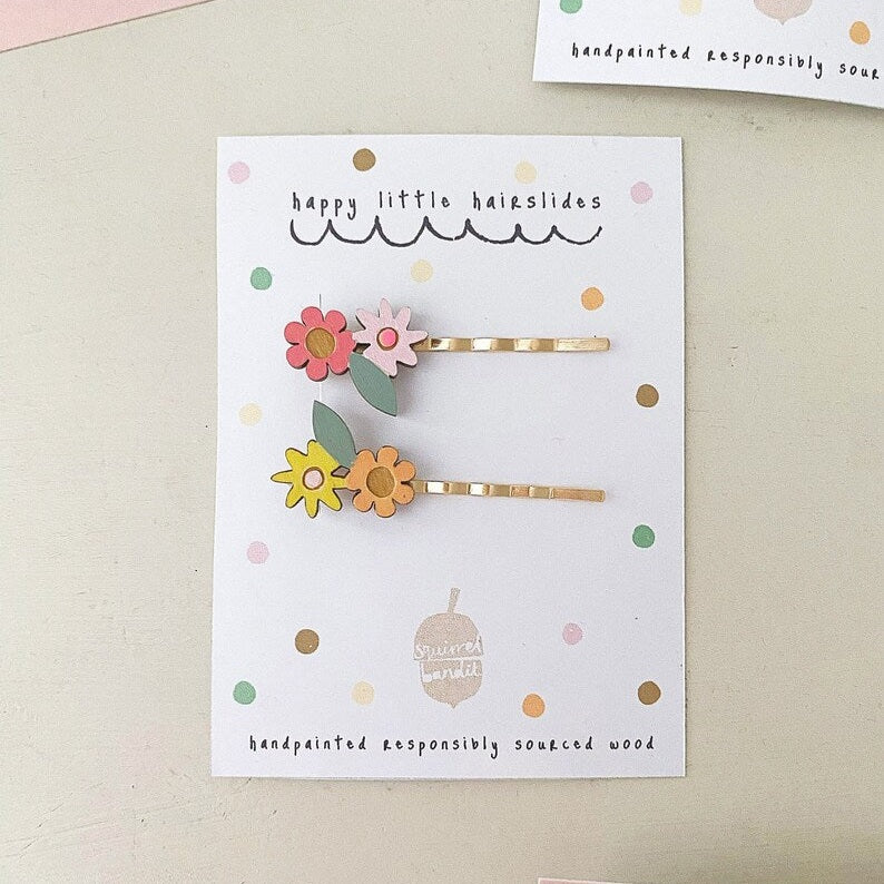 Floral Hairslides