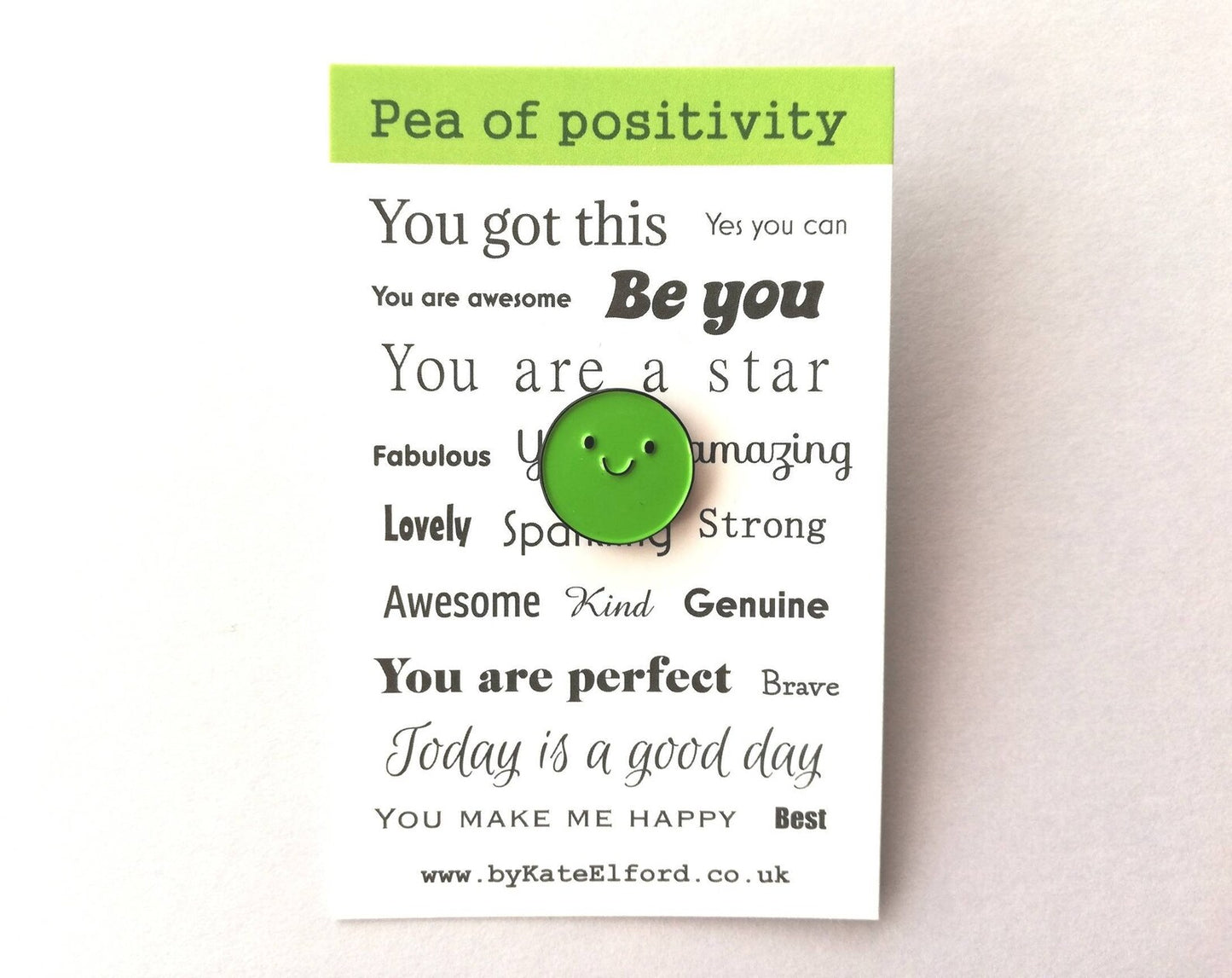 Pea Of Positivity Pin
