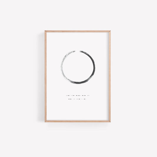 Zero Fucks Given Morse Code A4 Print