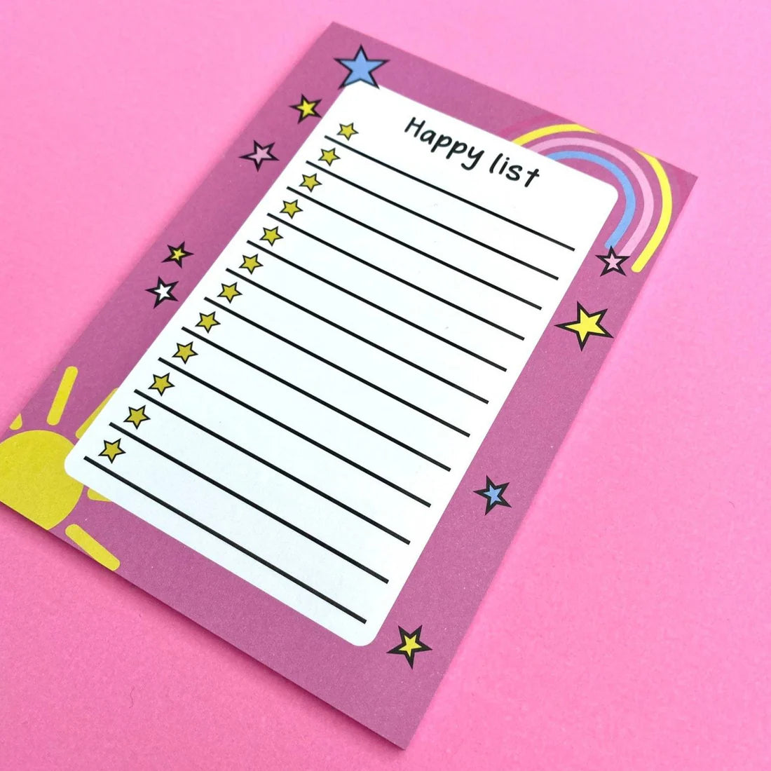 The Happy List Notepad