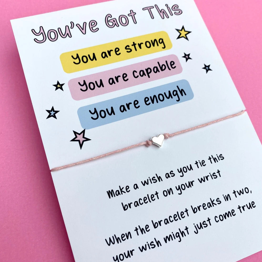 'You've Got This' Affirmation Wish Bracelet