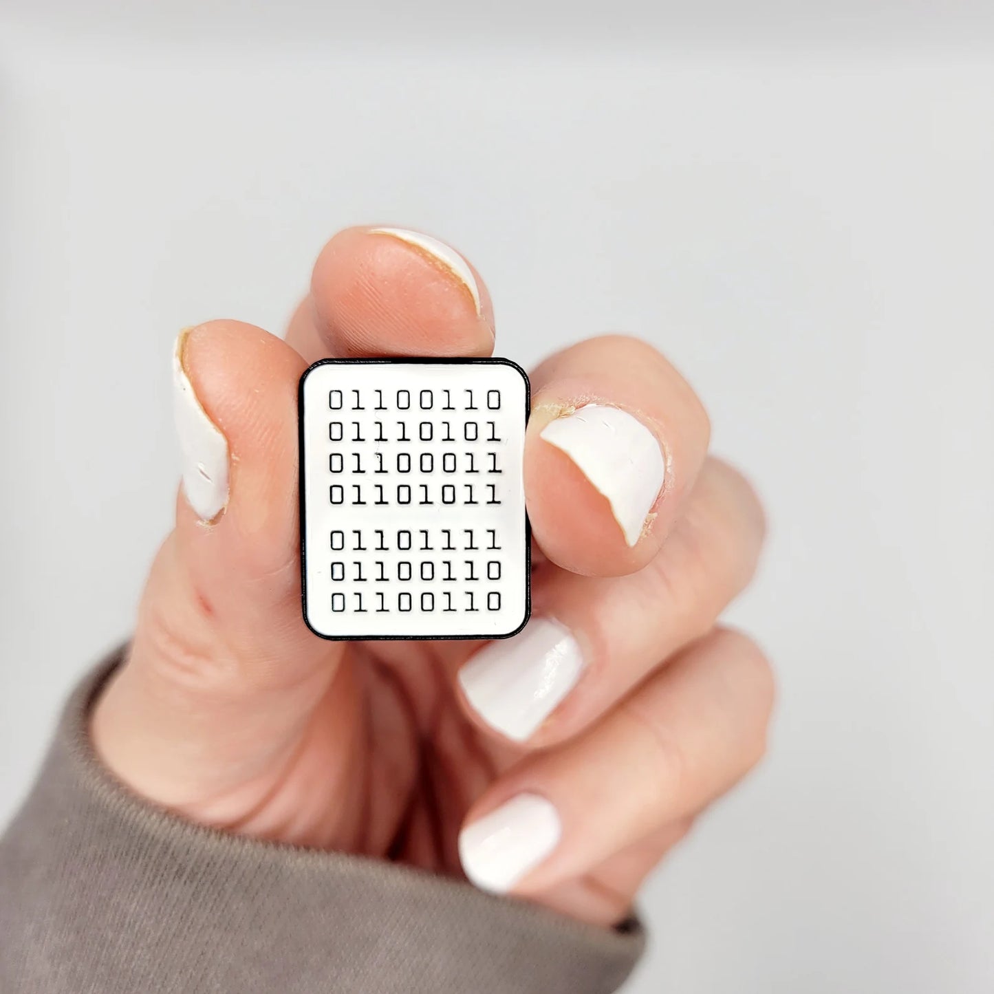Sweary Binary Code Pin - 6 Variations to choose from.