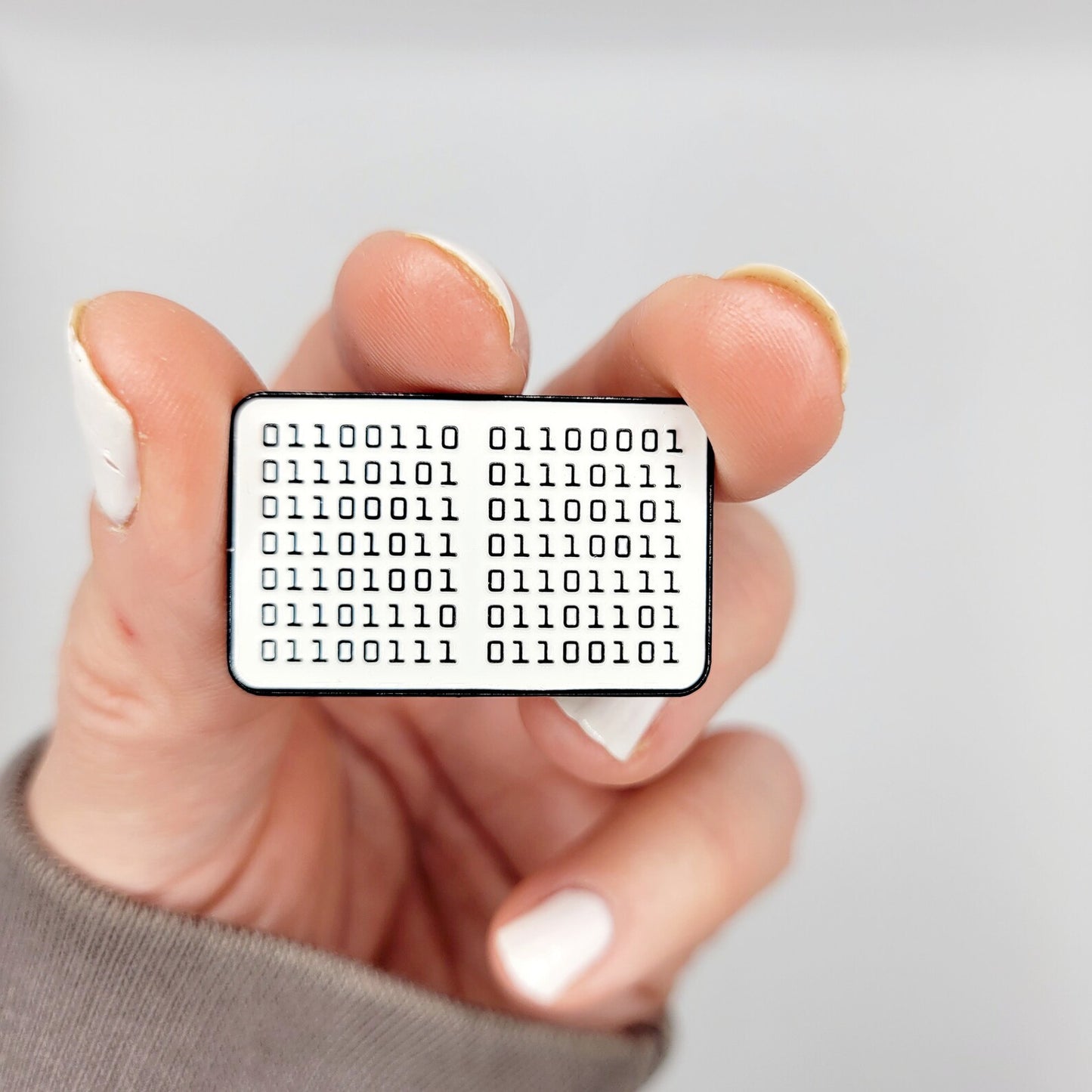 Sweary Binary Code Pin - 6 Variations to choose from.