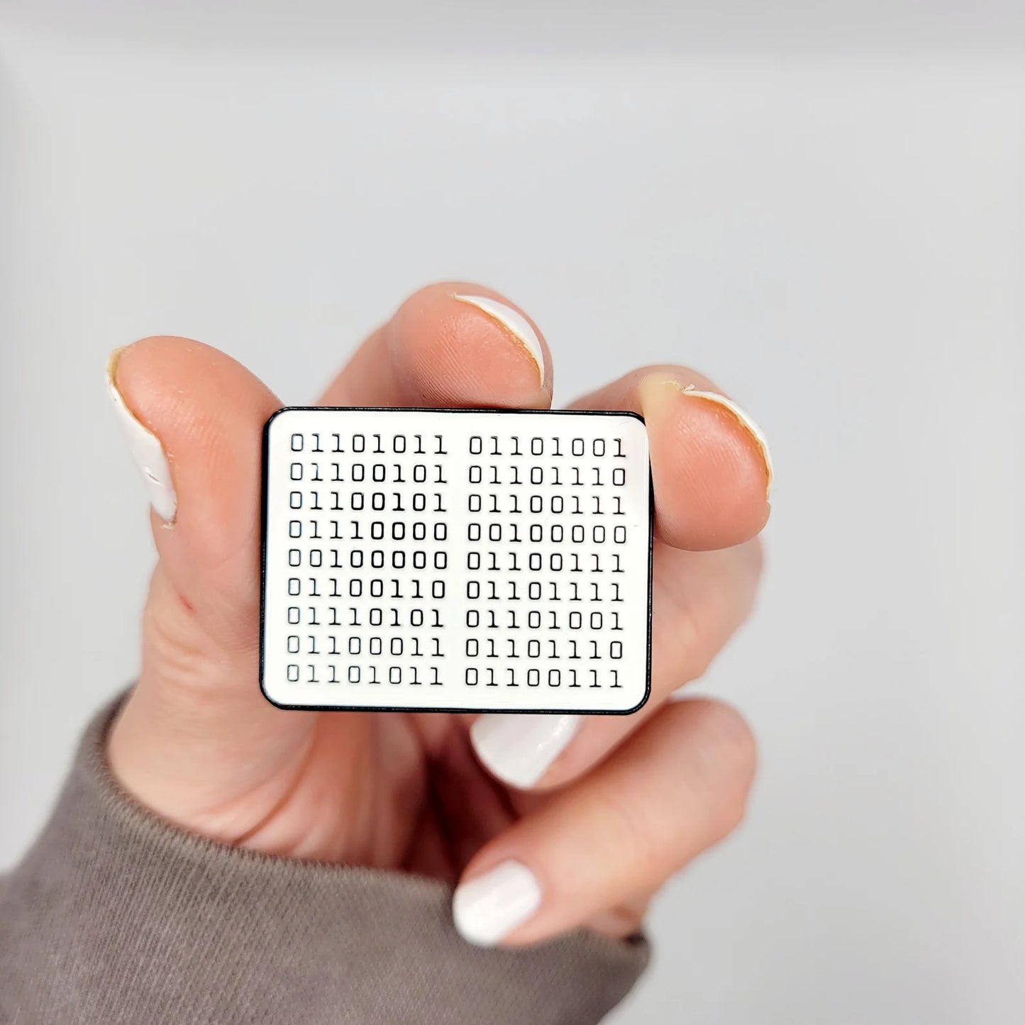 Sweary Binary Code Pin - 6 Variations to choose from.
