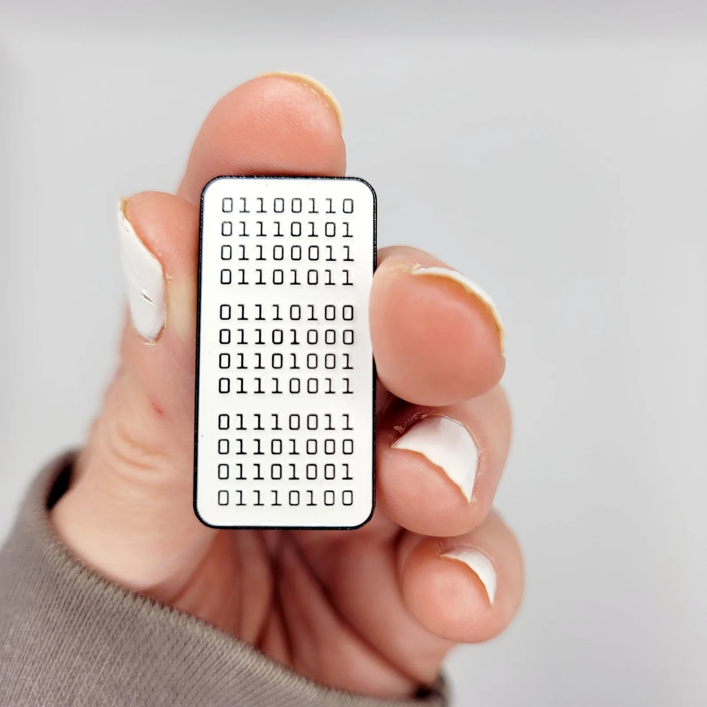 Sweary Binary Code Pin - 6 Variations to choose from.
