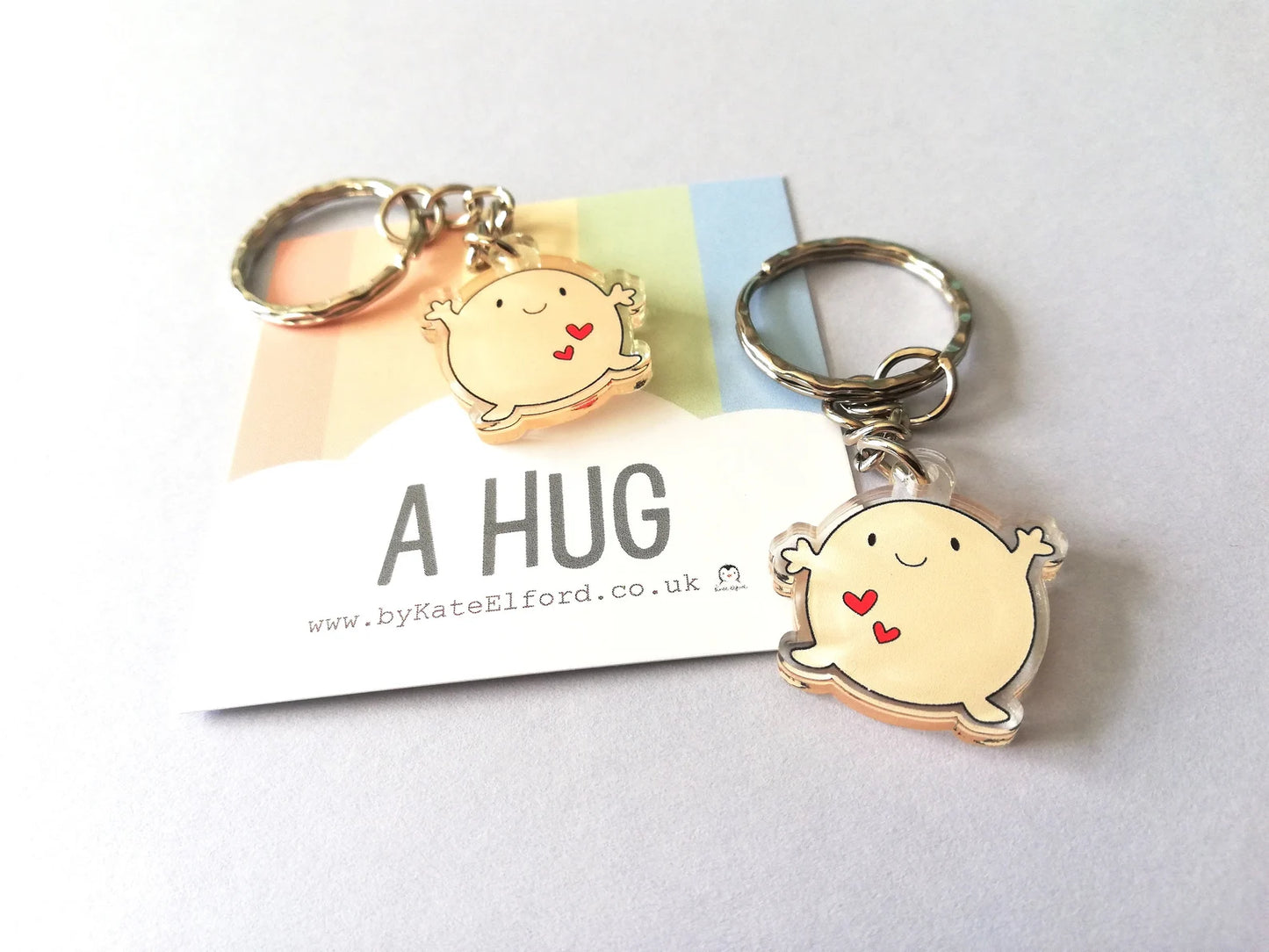 Hug Acrylic Keyring
