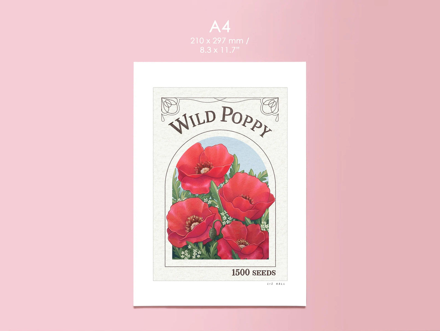 Wild Poppies A4 Print