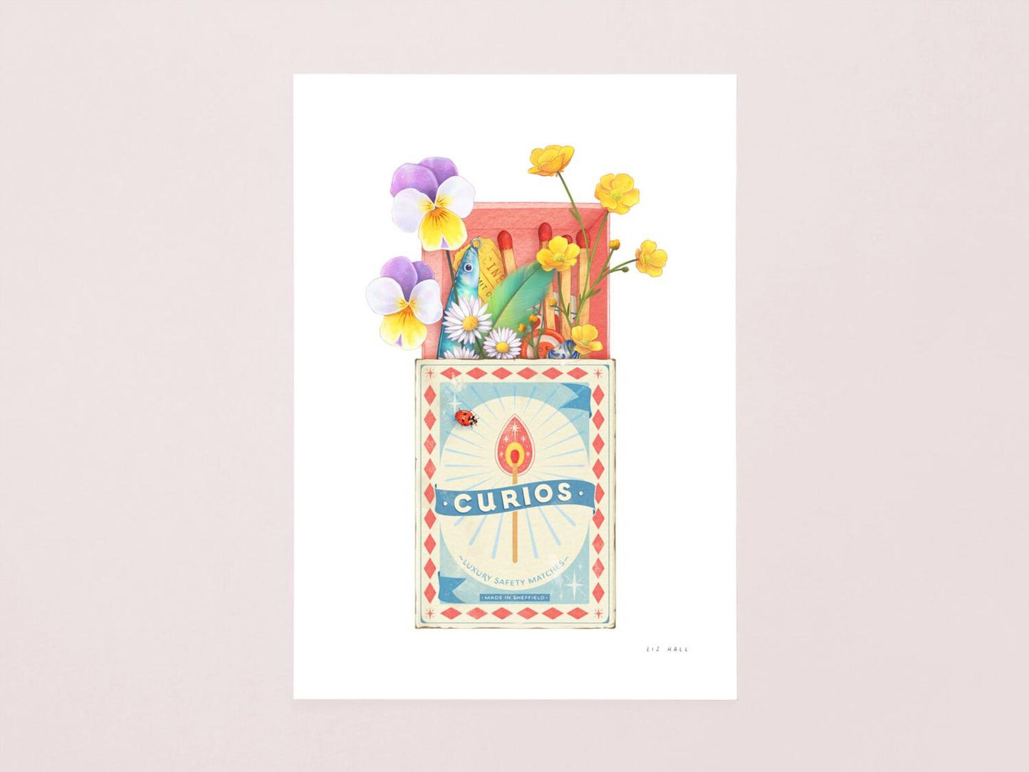Curious Matchbox Print - Available in 2 sizes