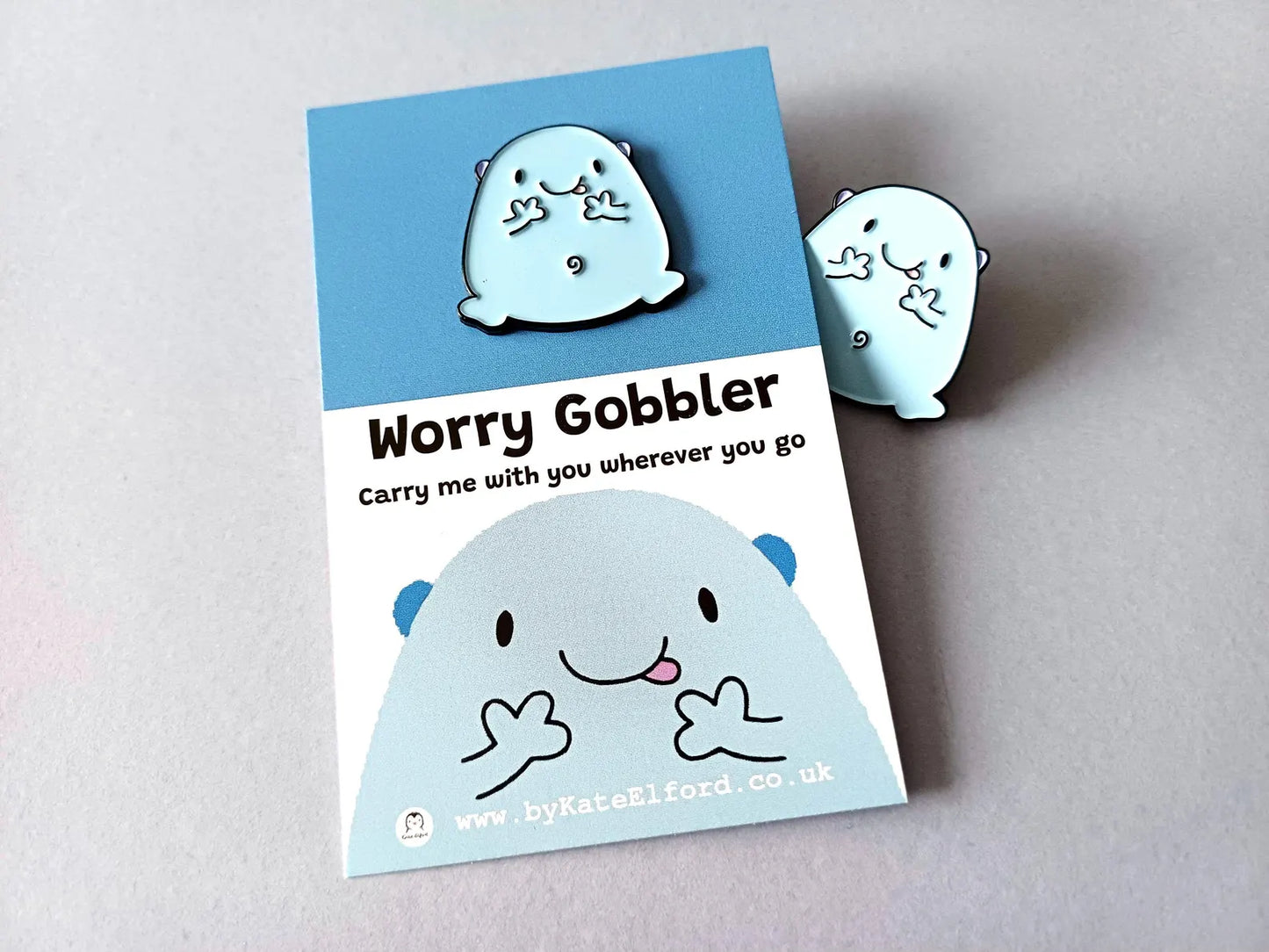 Worry Gobbler Pin