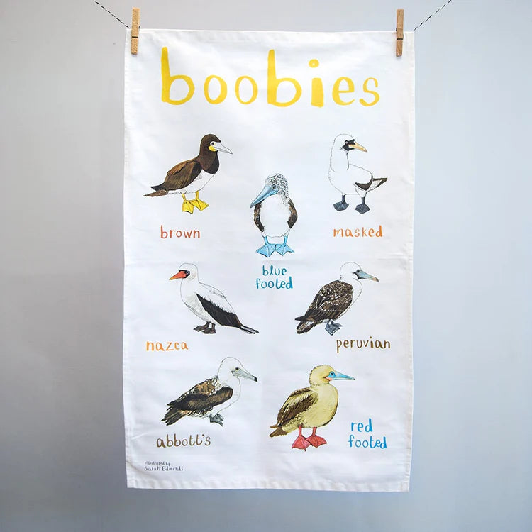 Boobies Cotton Tea Towel