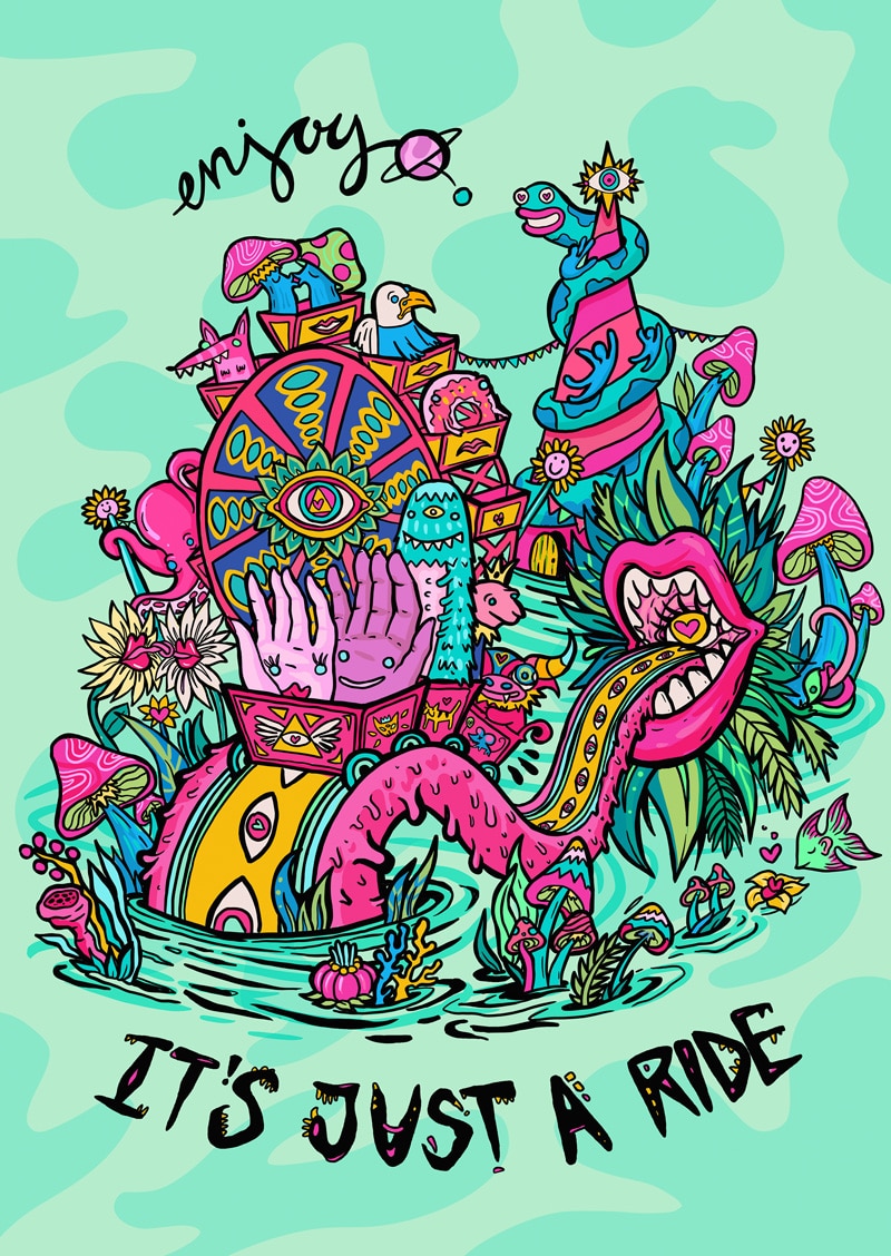 It Is Just A Ride A4 Print