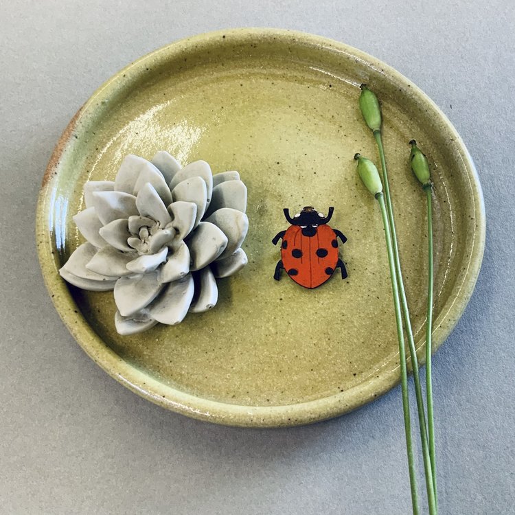 Ladybird Hand Painted Mini Pin