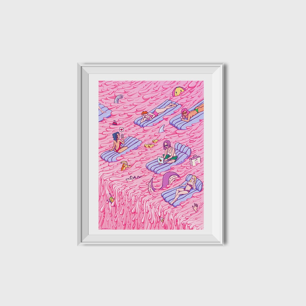 'Millennial Summer' A5 Print