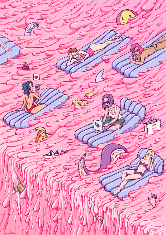 'Millennial Summer' A5 Print