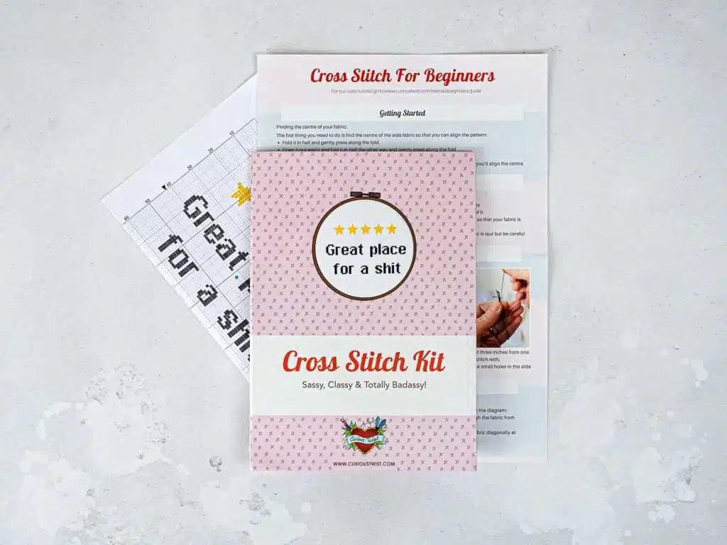 Great Place For A Shit Cross Stitch Kit
