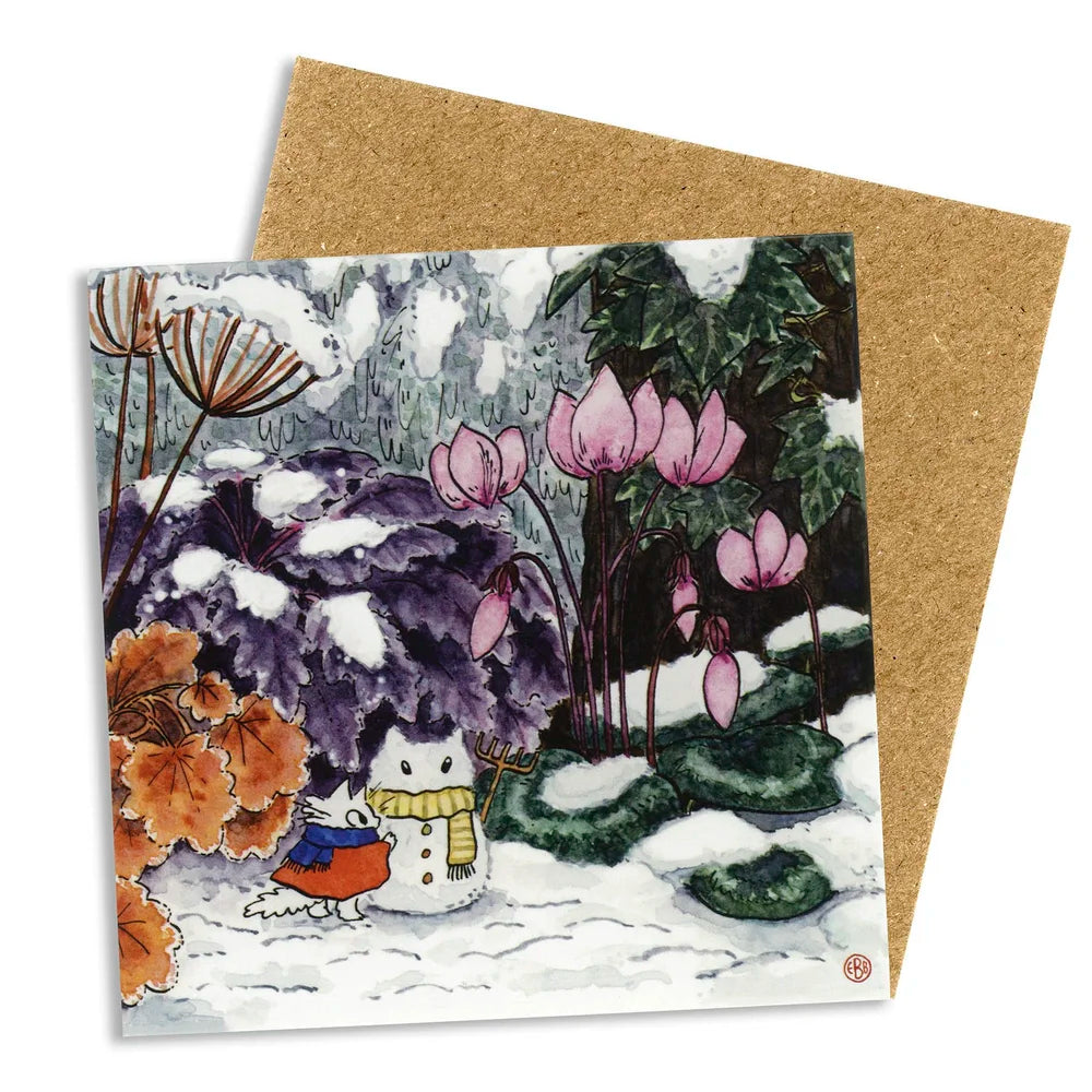 Small Gardener Winter Scene Card Pack - 3 Cards
