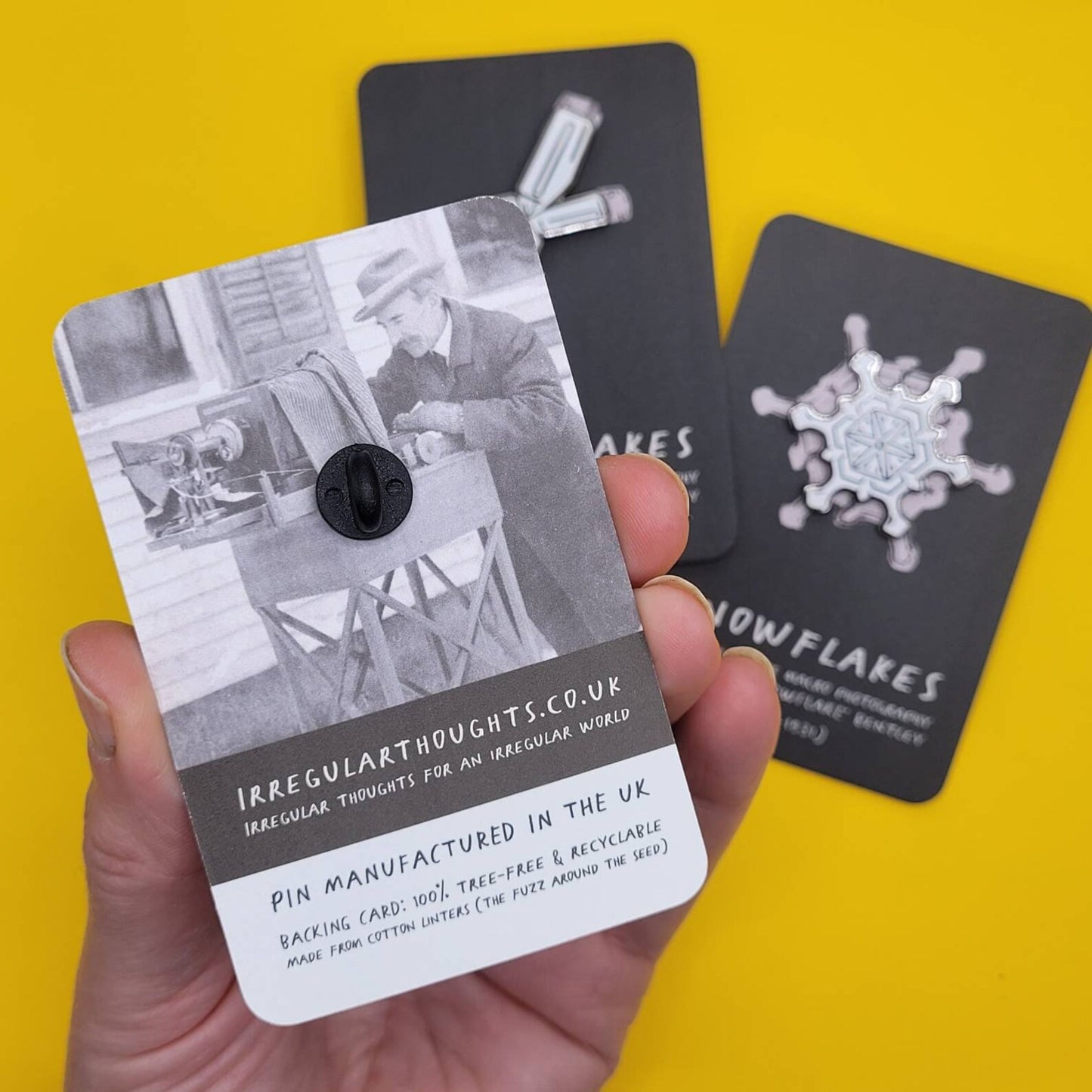 Bullet Rosette Snowflake Enamel Pin