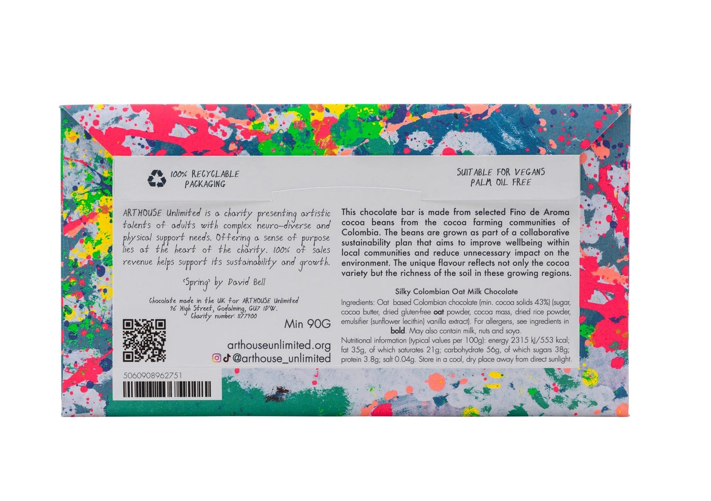 Oatmilk Chocolate 'Spring' Bar