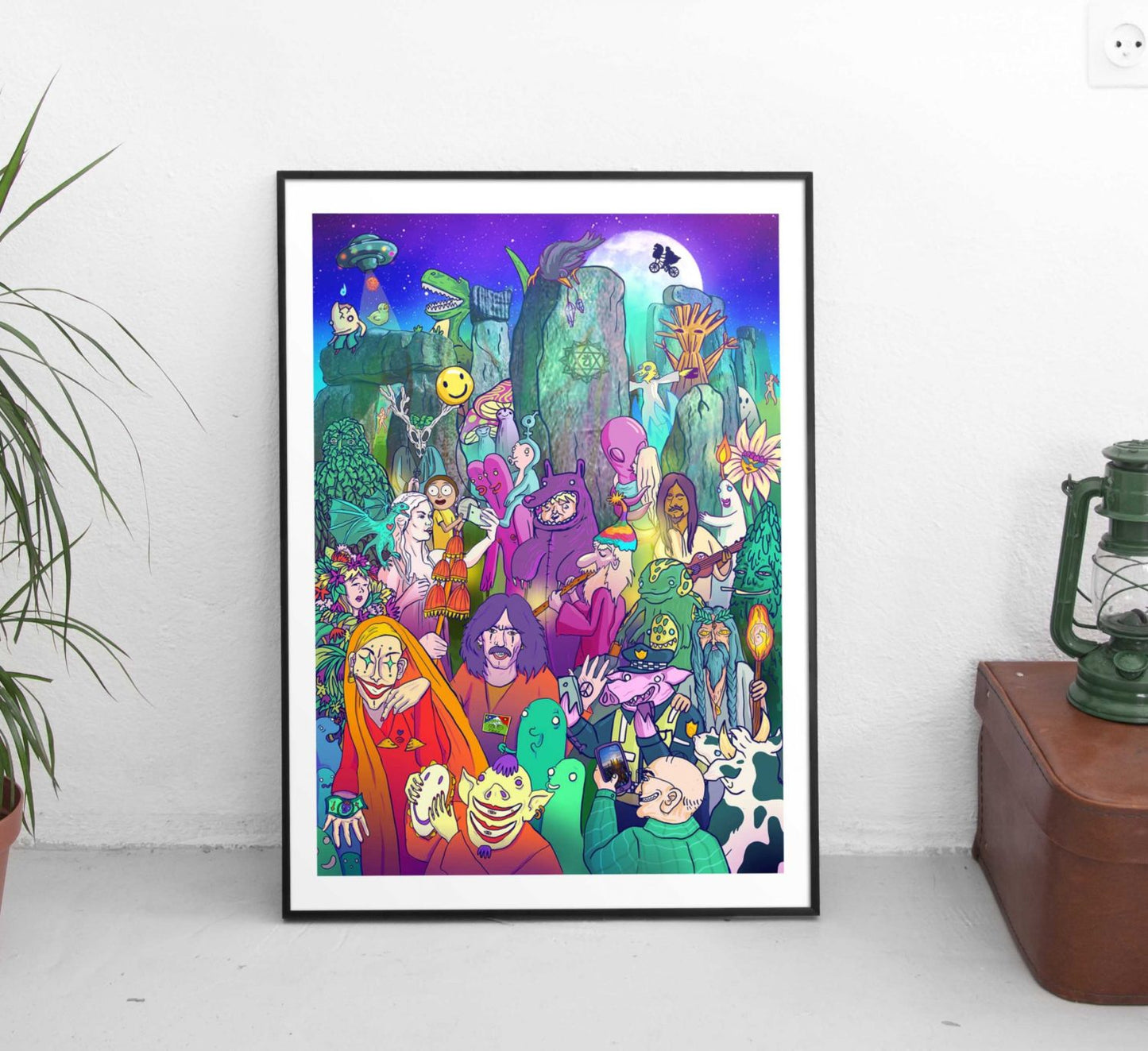 Summer Solstice At Stonehenge A4 Print
