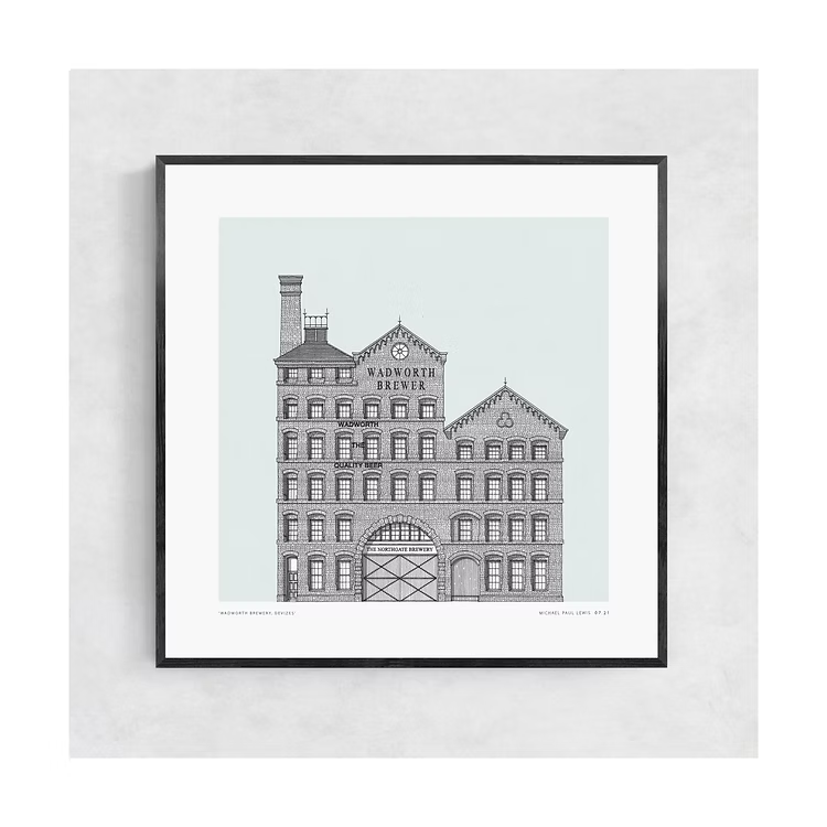 Wadworth Brewery Architectural Print - 2 sizes available