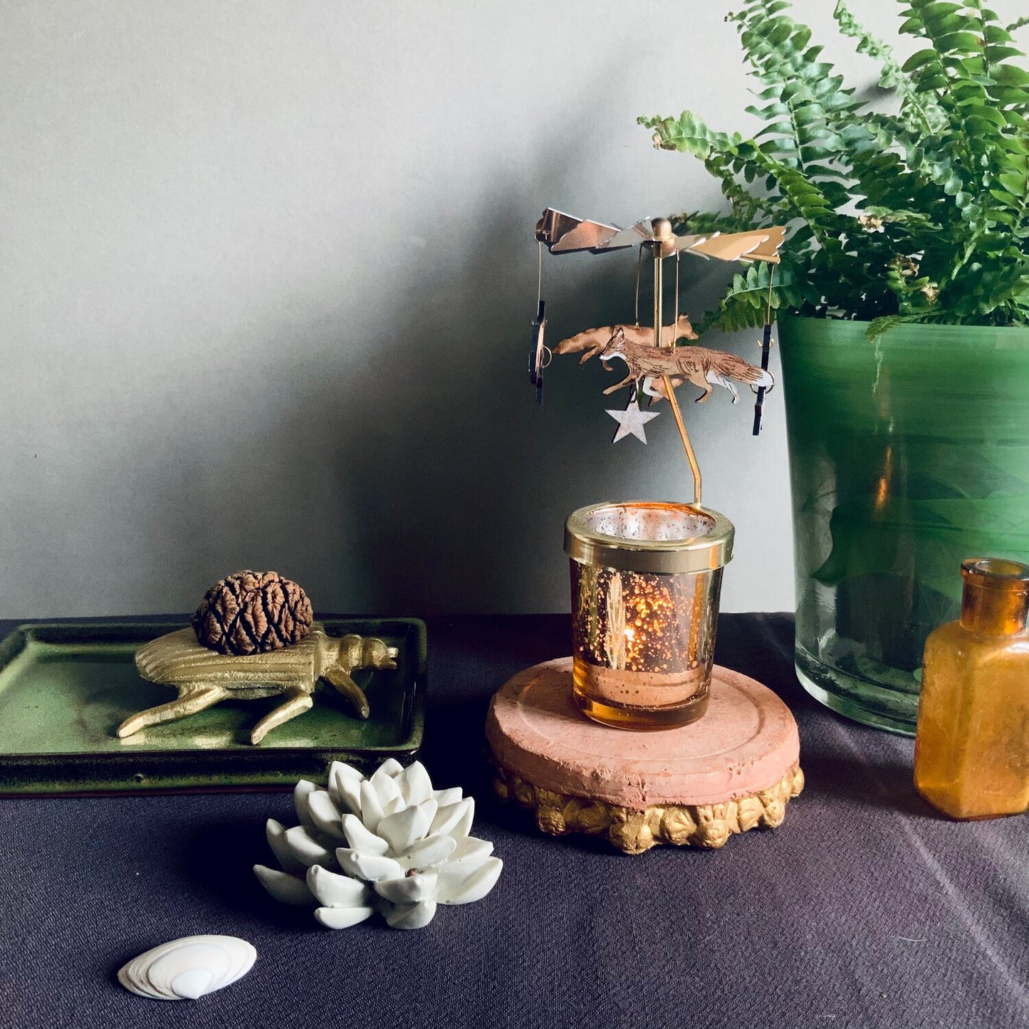 Fox and Stars Candle Carousel